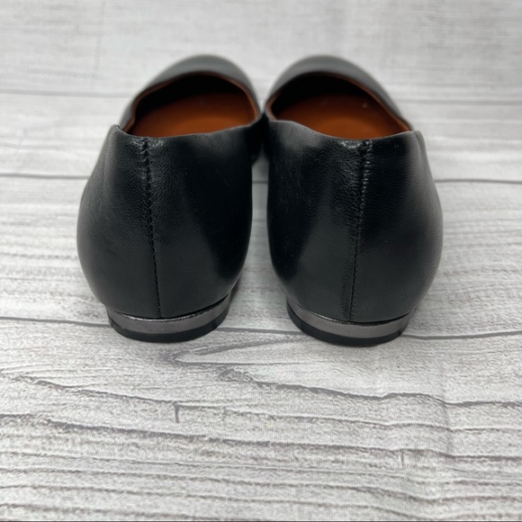 Vionic Women’s 6.5 Black Leather Hannah Round Toe Ballet Flats - Picture 6 of 7